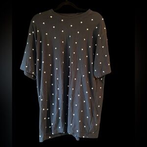 PD&C Dark Blue Tee with Palm Trees